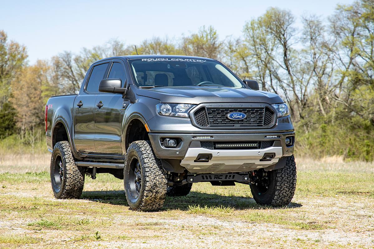 LED Light Kit | Bumper Mount | 20" Black Single Row | Ford Ranger (19-23) - Image 5