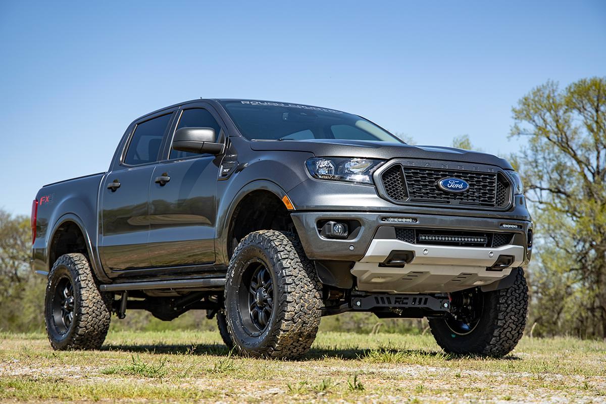 LED Light Kit | Bumper Mount | 20" Black Single Row | Ford Ranger (19-23) - Image 6