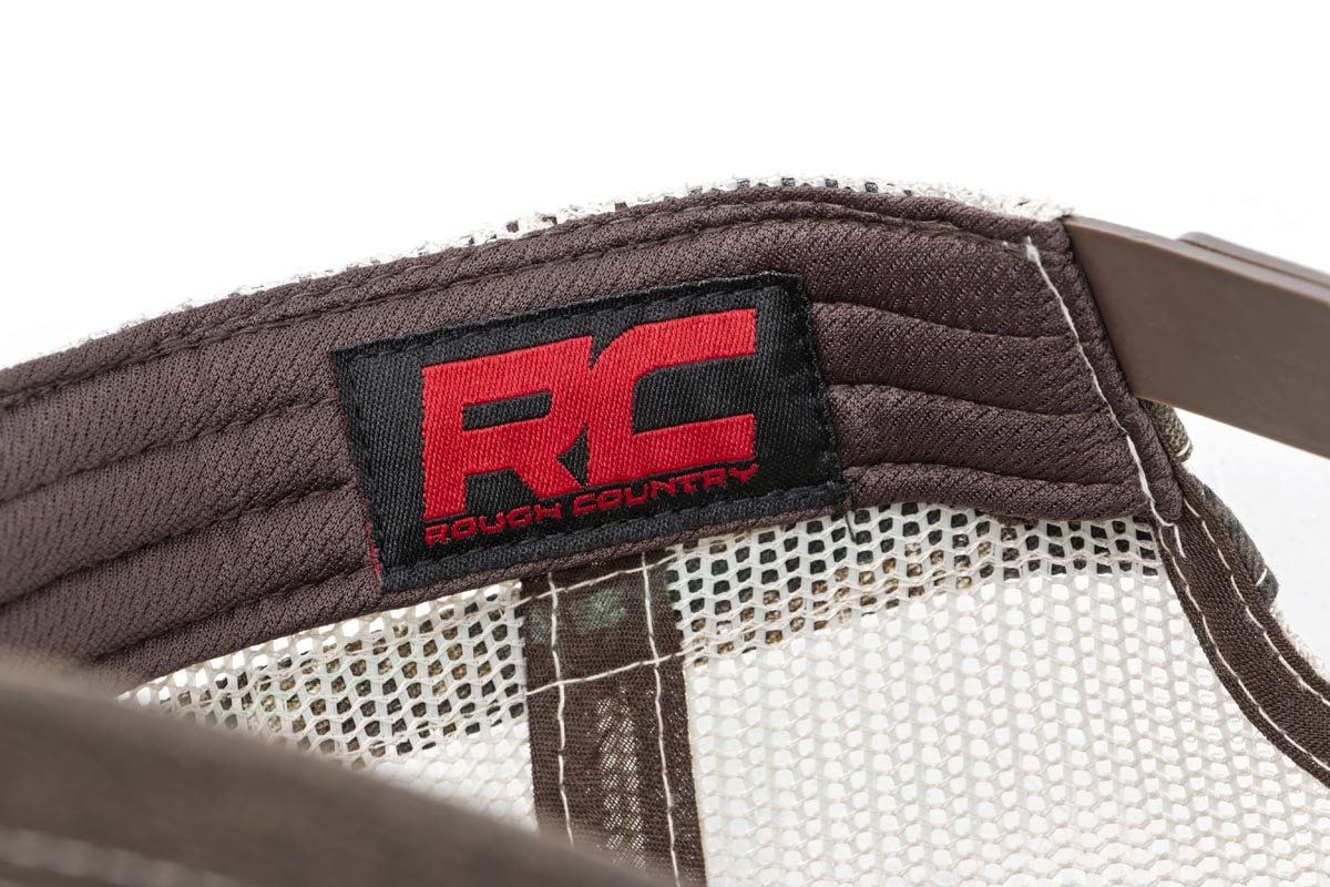 Rough Country Hat | Mesh | Rough Country Patch | Brown/Camo - Image 3