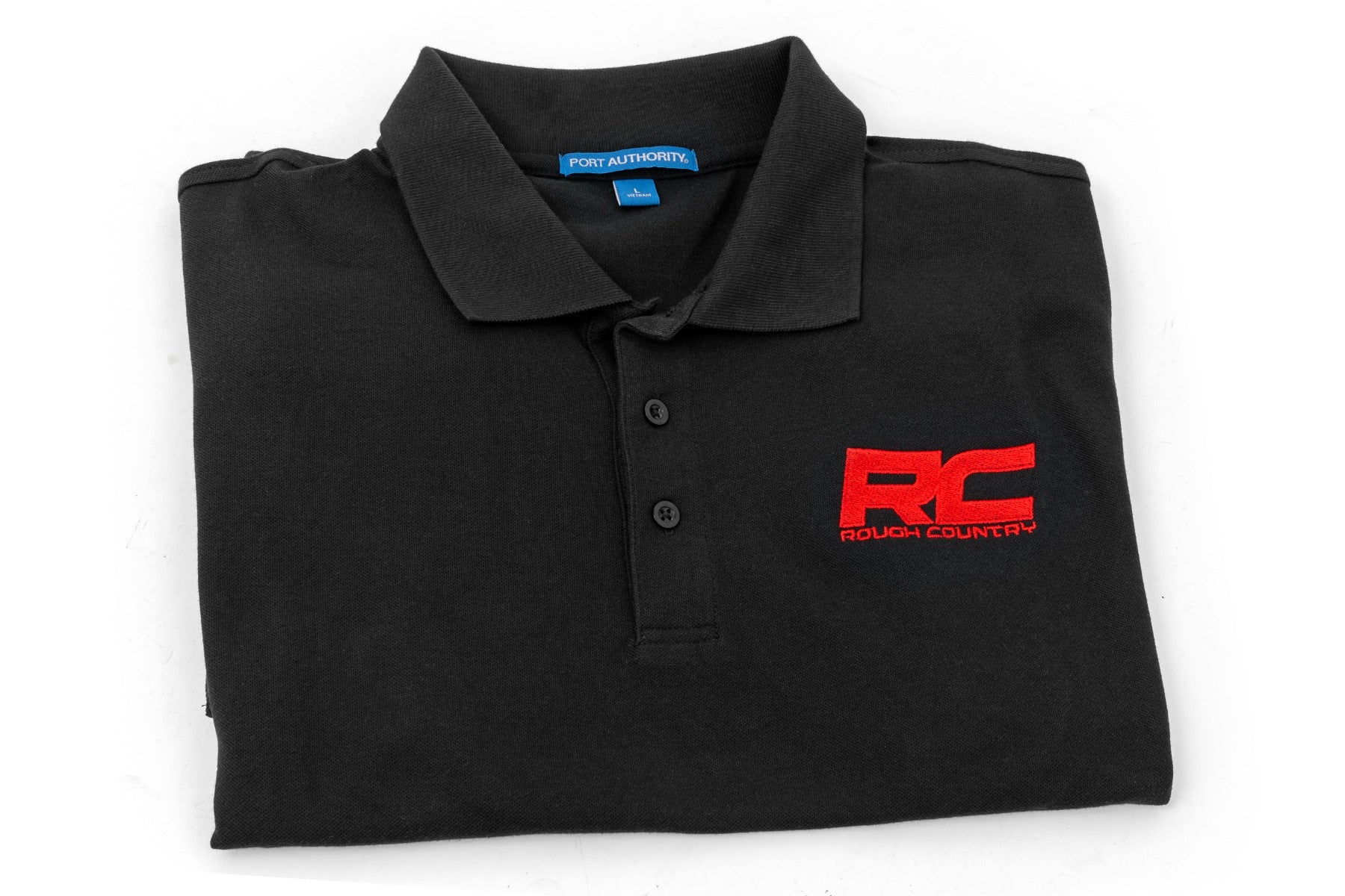 Rough Country Polo | Rough Country Logo | Black | Cotton | Size M - Image 2
