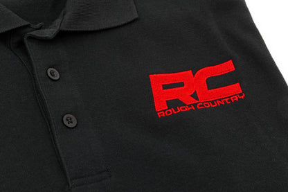 Rough Country Polo | Rough Country Logo | Black | Cotton | Size 2XL - Image 3