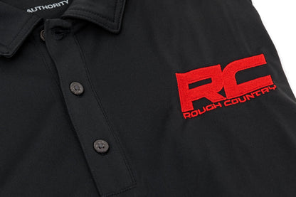 Rough Country Polo | Rough Country Logo | Black | Moisture Wicking | Size XL - Image 3