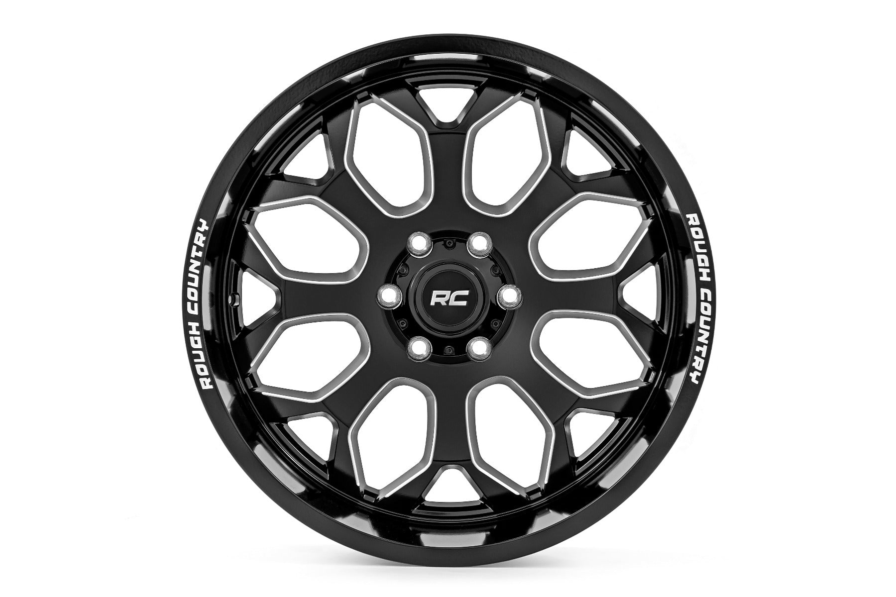 Rough Country 96 Series Wheel | One-Piece | Gloss Black | 20x10 | 8x6.5 | -19mm - Image 2
