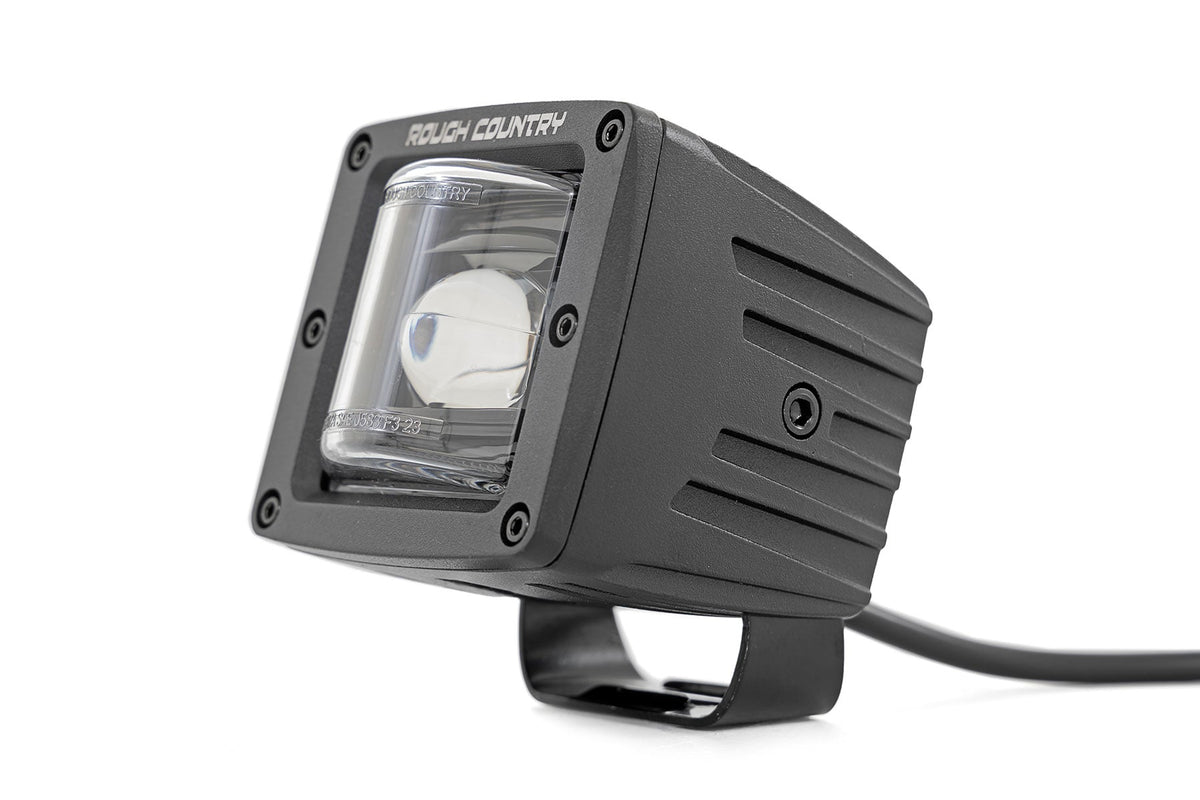 2 Inch Black Series LED Light Pods | SAE Fog | Yellow - Image 2