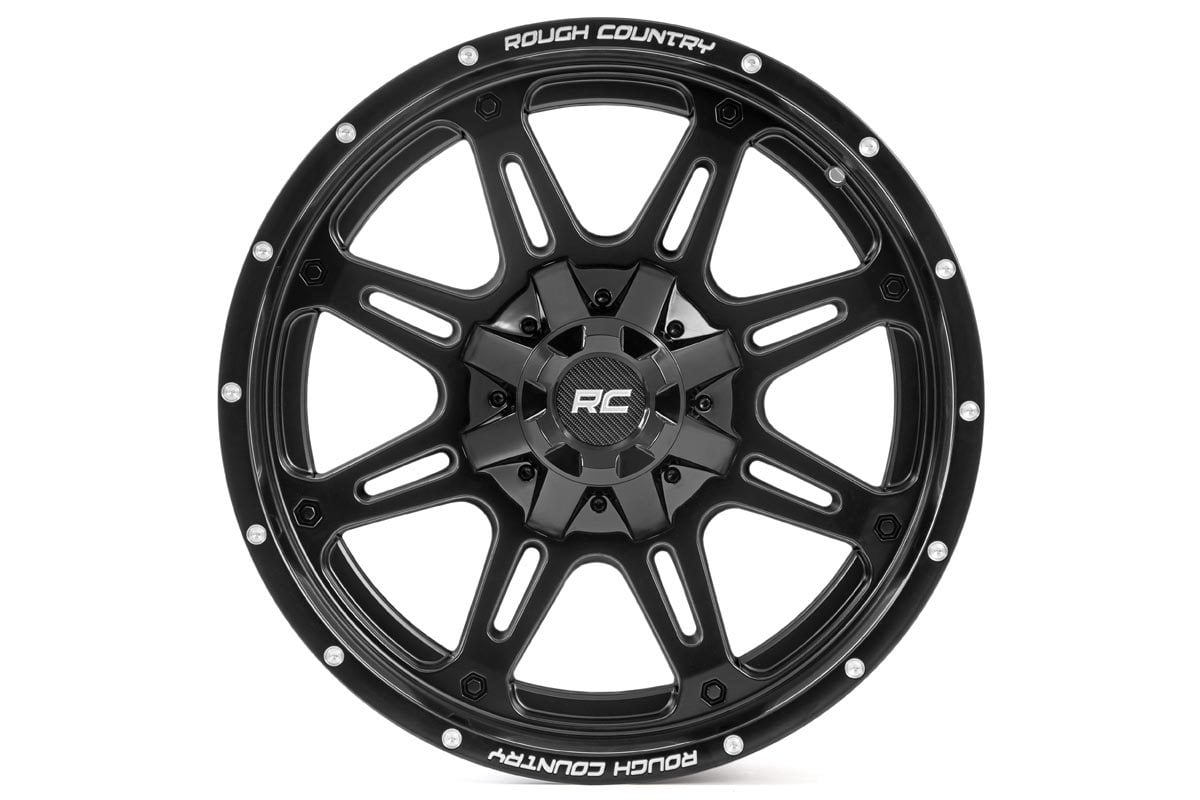 Rough Country 94 Series Wheel | One-Piece | Matte Black | 20x10 | 6x5.5/6x135 | -18mm - Image 2