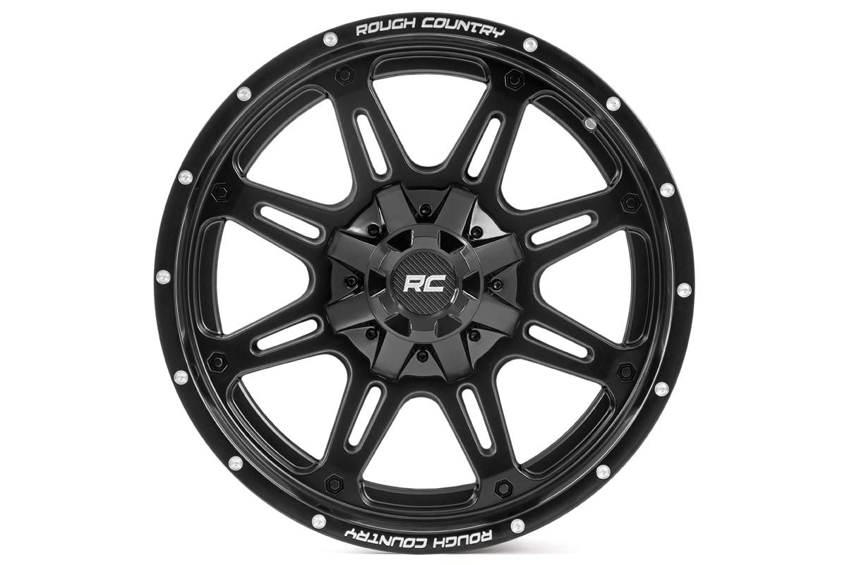 Rough Country 94 Series Wheel | One-Piece | Matte Black | 20x9 | 6x5.5/6x135 | 0mm - Image 2