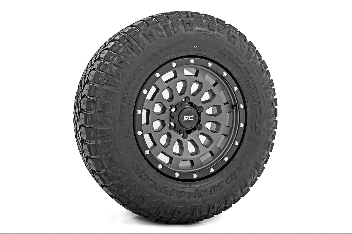 Rough Country 87 Series Wheel | Simulated Beadlock | Gray/Black | 17x8.5 | 6x5.5 | +0mm - Image 6