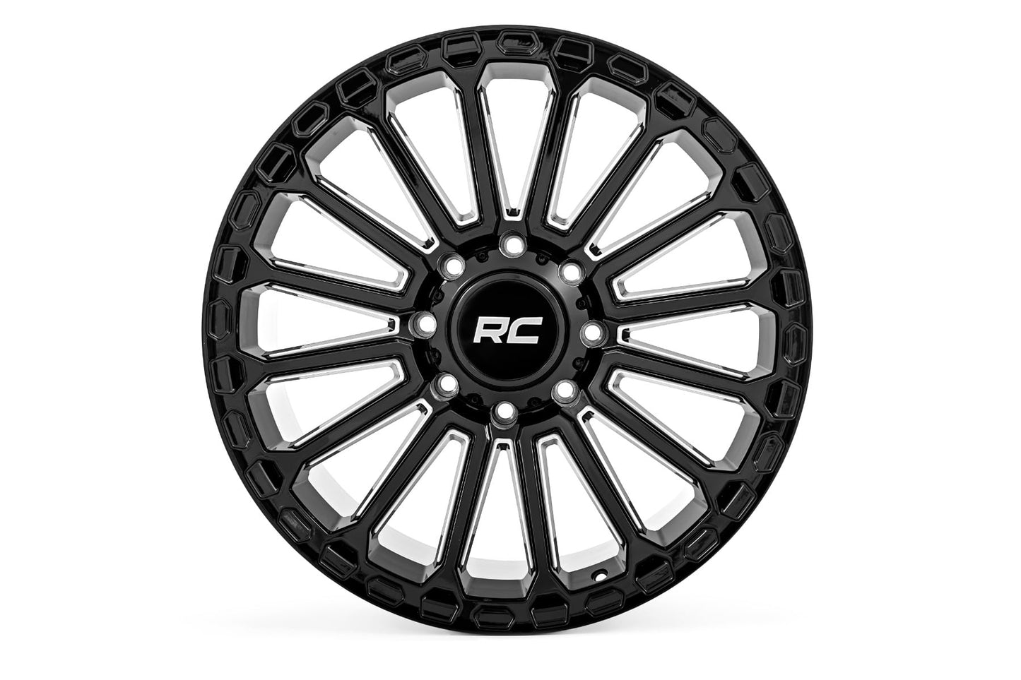 Rough Country 97 Series Wheel | One-Piece | Gloss Black | 17x9 | 5x5 | -12mm - Image 2