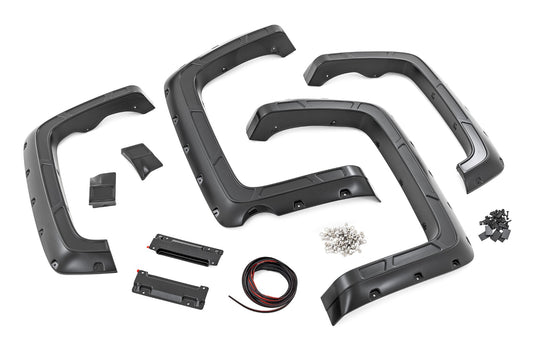 Fender Flares | Defender l 5'9" Bed  | G7J Rainforest Green | Chevy Silverado 1500 (14-18)