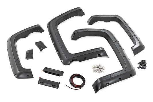 Fender Flares | Defender l 5'9" Bed  | GB8 Mosaic Black | Chevy Silverado 1500 (14-18 & Classic)