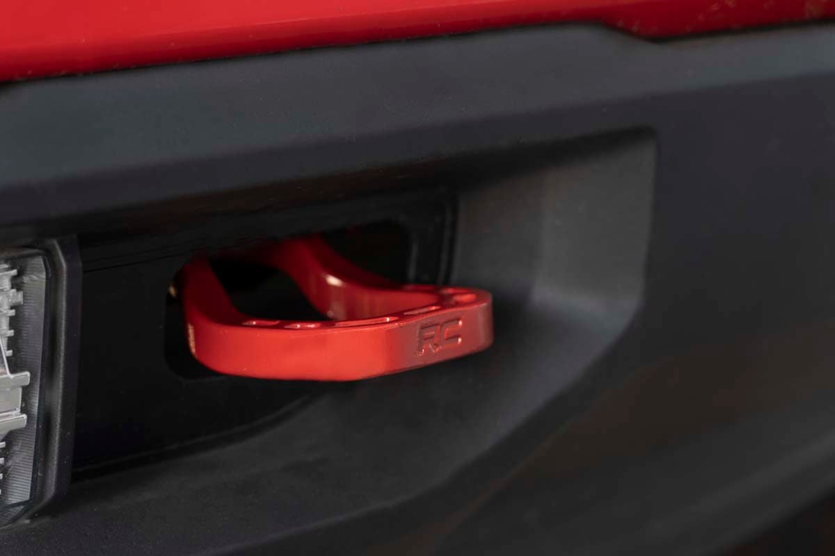 Tow Hooks | Forged | Red | Chevy Silverado 1500 2WD/4WD (2019-2022) - Image 6