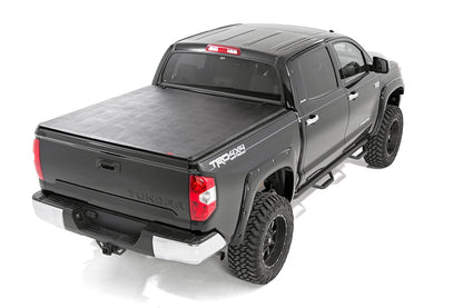 Soft Tri-Fold Bed Cover | With & W/O OE Rails | 6'7" Bed | Toyota Tundra (07-21) - Image 2