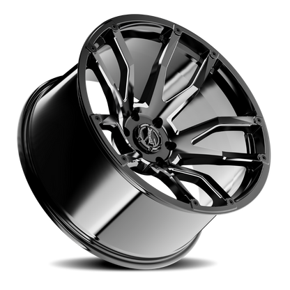 Torque Impact | Gloss Black w/Milled Accents | 20x9 | 8x180 | 0mm - Image 2