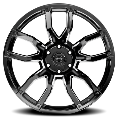 Torque Impact | Gloss Black w/Milled Accents | 20x9 | 8x180 | 0mm - Image 4