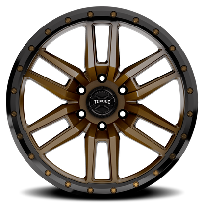 Torque Pritchett | Bronze w/Black Lip | 20x9 | 6x135 | -12mm - Image 2