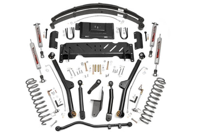 4.5 Inch Lift Kit | Long Arm | RR Leafs | NP242 | Jeep Cherokee XJ 4WD (84-01) - Image 2