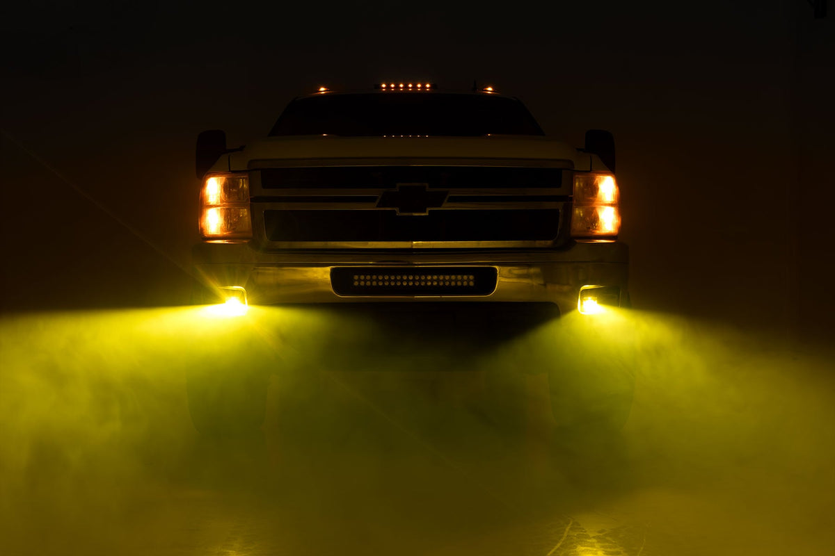 2 Inch Black Series LED Light Pods | SAE Fog | Yellow - Image 5