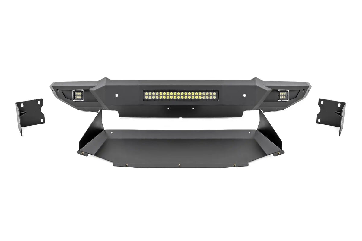 HIGH CLEARANCE FRONT BUMPER LED LIGHTS & SKID PLATE | RAM 1500 (19-23)