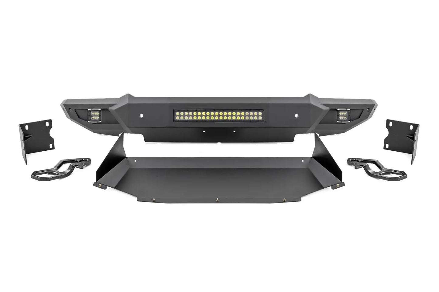 HIGH CLEARANCE FRONT BUMPER LED LIGHTS & SKID PLATE | RAM 1500 (19-23)
