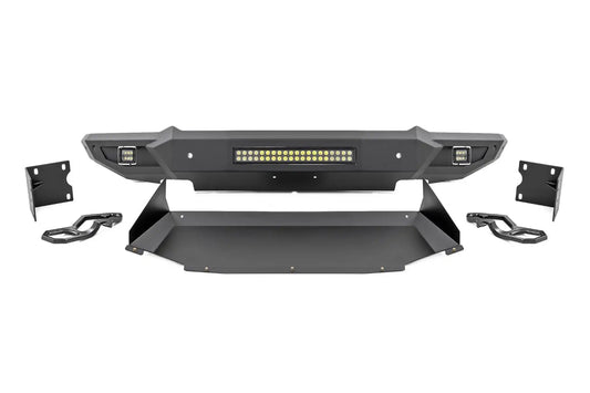 HIGH CLEARANCE FRONT BUMPER LED LIGHTS & SKID PLATE | RAM 1500 (19-23)
